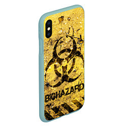 Чехол iPhone XS Max матовый Danger biohazard, цвет: 3D-мятный — фото 2