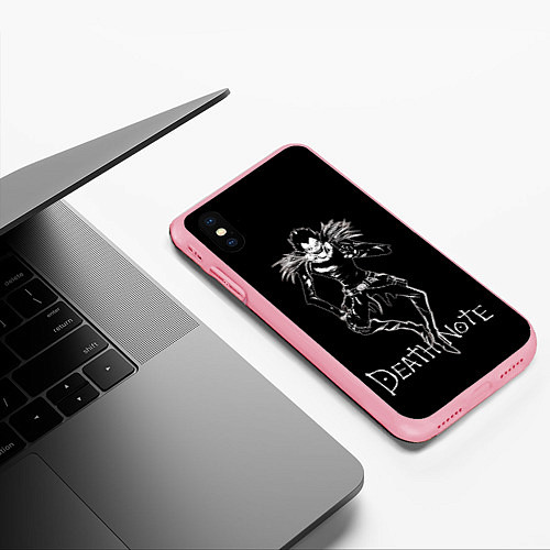 Чехол iPhone XS Max матовый Рюк тетрадь смерти / 3D-Баблгам – фото 3