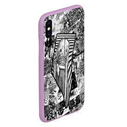 Чехол iPhone XS Max матовый Пестрый трэш, цвет: 3D-сиреневый — фото 2