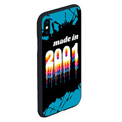 Чехол iPhone XS Max матовый Made in 2001: liquid art, цвет: 3D-черный — фото 2