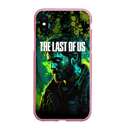 Чехол iPhone XS Max матовый Joel - last of us, цвет: 3D-розовый