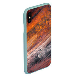 Чехол iPhone XS Max матовый Пустынный ветер, цвет: 3D-мятный — фото 2