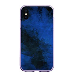 Чехол iPhone XS Max матовый Синий дым, цвет: 3D-светло-сиреневый
