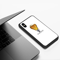 Чехол iPhone XS Max матовый Да будет светлое, цвет: 3D-черный — фото 2