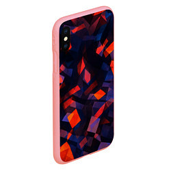 Чехол iPhone XS Max матовый Мозаичная геометрия, цвет: 3D-баблгам — фото 2