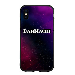 Чехол iPhone XS Max матовый DanMachi gradient space, цвет: 3D-черный