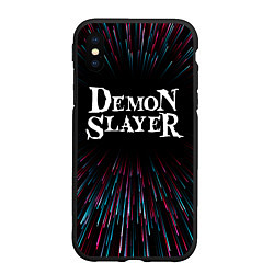 Чехол iPhone XS Max матовый Demon Slayer infinity