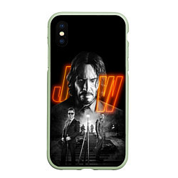 Чехол iPhone XS Max матовый John Wick Chapter 4, цвет: 3D-салатовый