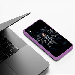 Чехол iPhone XS Max матовый Джон Уик против всех, цвет: 3D-фиолетовый — фото 2