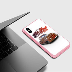 Чехол iPhone XS Max матовый Классический хот род на базе Ford F-1, цвет: 3D-баблгам — фото 2