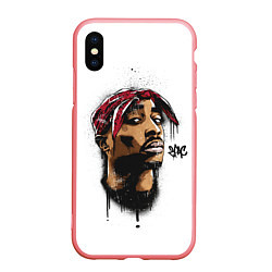 Чехол iPhone XS Max матовый 2Pac - Тупак Шакур, цвет: 3D-баблгам