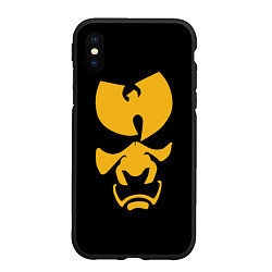 Чехол iPhone XS Max матовый Wu-Tang Clan samurai, цвет: 3D-черный