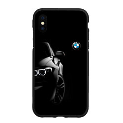 Чехол iPhone XS Max матовый БМВ в тени, цвет: 3D-черный