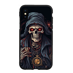 Чехол iPhone XS Max матовый Смерть: арт нейросети, цвет: 3D-черный