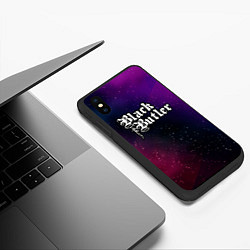 Чехол iPhone XS Max матовый Black Butler gradient space, цвет: 3D-черный — фото 2