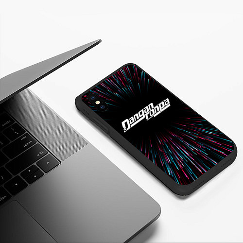 Чехол iPhone XS Max матовый Danganronpa infinity / 3D-Черный – фото 3