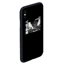 Чехол iPhone XS Max матовый Леви Аккерман: Атака титанов, цвет: 3D-черный — фото 2