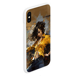 Чехол iPhone XS Max матовый Michael Jackson - Billie Jean, цвет: 3D-белый — фото 2