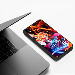 Чехол iPhone XS Max матовый Истребители демонов -аказа, цвет: 3D-черный — фото 2