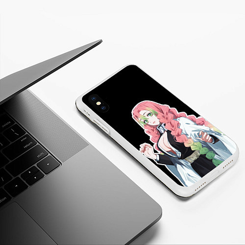 Чехол iPhone XS Max матовый Мицури канроджи - минимализм / 3D-Белый – фото 3