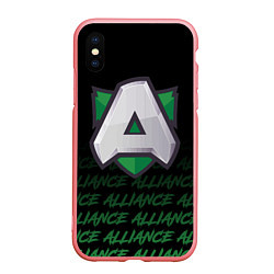 Чехол iPhone XS Max матовый Alliance art, цвет: 3D-баблгам