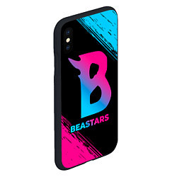 Чехол iPhone XS Max матовый Beastars - neon gradient, цвет: 3D-черный — фото 2