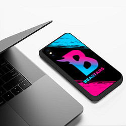 Чехол iPhone XS Max матовый Beastars - neon gradient, цвет: 3D-черный — фото 2