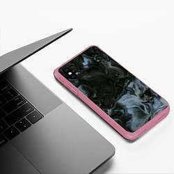 Чехол iPhone XS Max матовый Тьма и лёд, цвет: 3D-малиновый — фото 2