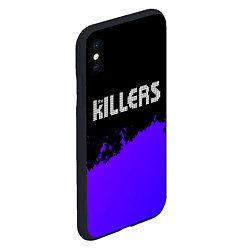 Чехол iPhone XS Max матовый The Killers purple grunge, цвет: 3D-черный — фото 2