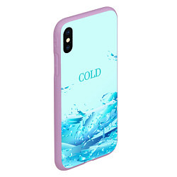 Чехол iPhone XS Max матовый Cold, цвет: 3D-сиреневый — фото 2