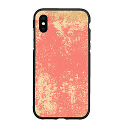 Чехол iPhone XS Max матовый Crema pattern, цвет: 3D-черный