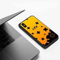 Чехол iPhone XS Max матовый Skin crosses cs2, цвет: 3D-черный — фото 2