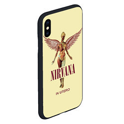 Чехол iPhone XS Max матовый Nirvana - In utero, цвет: 3D-черный — фото 2