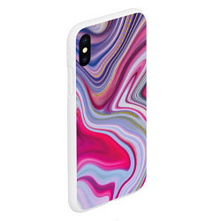 Чехол iPhone XS Max матовый Scarlet waves, цвет: 3D-белый — фото 2