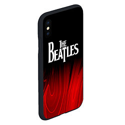 Чехол iPhone XS Max матовый The Beatles red plasma, цвет: 3D-черный — фото 2