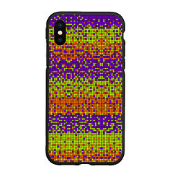 Чехол iPhone XS Max матовый Magic pixel, цвет: 3D-черный