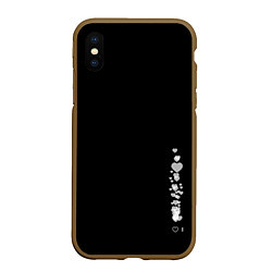 Чехол iPhone XS Max матовый Like time, цвет: 3D-коричневый