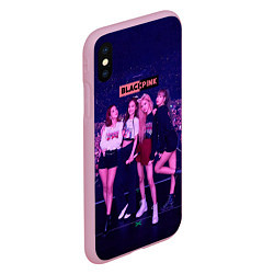 Чехол iPhone XS Max матовый Blackpink concert, цвет: 3D-розовый — фото 2