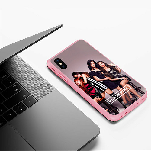 Чехол iPhone XS Max матовый Blackpink kpop / 3D-Баблгам – фото 3