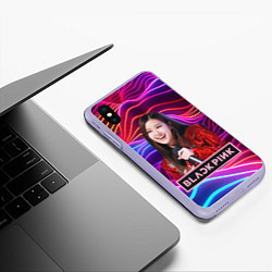 Чехол iPhone XS Max матовый Blackpink Rose, цвет: 3D-светло-сиреневый — фото 2