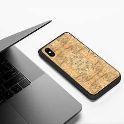 Чехол iPhone XS Max матовый Пески Египта, цвет: 3D-черный — фото 2