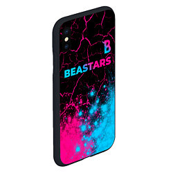 Чехол iPhone XS Max матовый Beastars - neon gradient: символ сверху, цвет: 3D-черный — фото 2