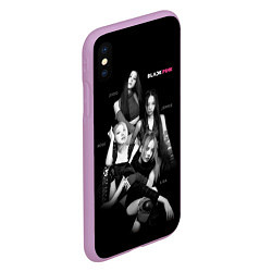 Чехол iPhone XS Max матовый Blackpink girl group, цвет: 3D-сиреневый — фото 2