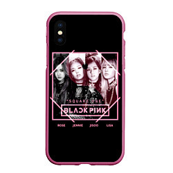 Чехол iPhone XS Max матовый Blackpink - Square one