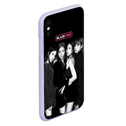 Чехол iPhone XS Max матовый Blackpink - girl group, цвет: 3D-светло-сиреневый — фото 2