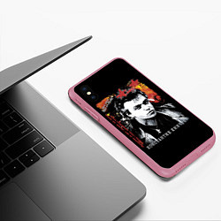 Чехол iPhone XS Max матовый Алиса - К Кинчев, цвет: 3D-малиновый — фото 2