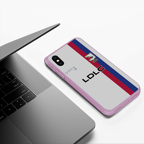 Чехол iPhone XS Max матовый LDLC OL форма / 3D-Сиреневый – фото 3