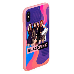 Чехол iPhone XS Max матовый K-pop Blackpink girls, цвет: 3D-баблгам — фото 2