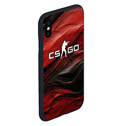 Чехол iPhone XS Max матовый Dark red CS GO, цвет: 3D-черный — фото 2