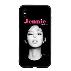 Чехол iPhone XS Max матовый Blackpink Jennie Portrait, цвет: 3D-черный